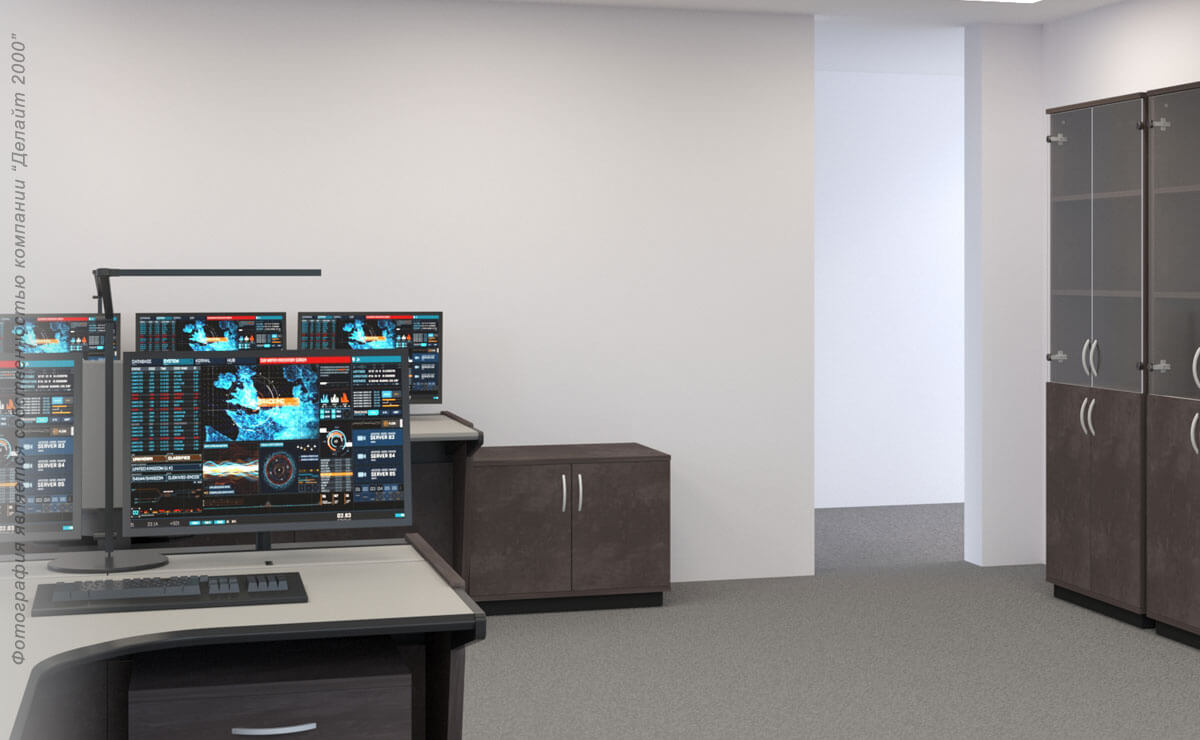 Комплект диспетчерской и офисной мебели в едином стиле для диспетчерского пункта наливной станции
